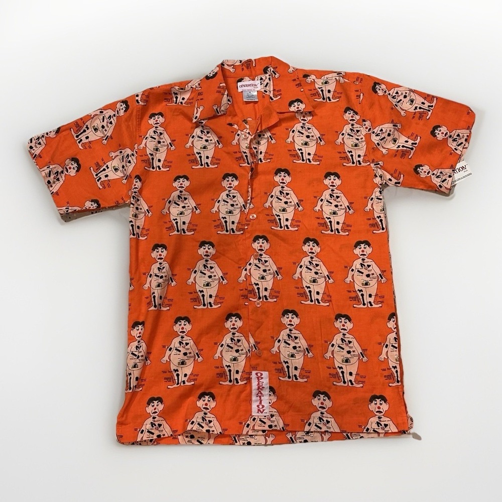 Vintage Hasbro Operation Board Game Shirt NWT 2001 All-Over Print Size‎ M HTF